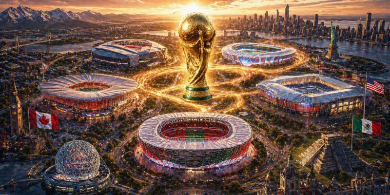 Cập nhật khoảng cách di chuyển giữa các sân World Cup 2026